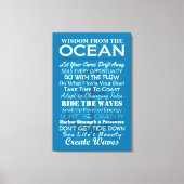 Wisdom uit de oceaan canvas afdruk (Voorkant)