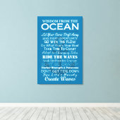 Wisdom uit de oceaan canvas afdruk (Insitu (Houten vloer))