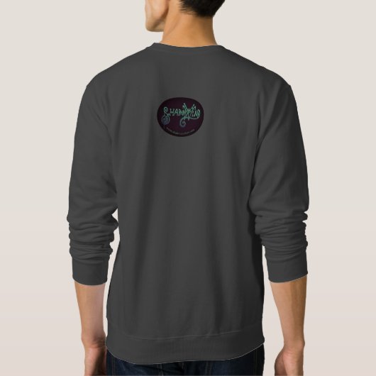 Wisdom uit een basissweatshirt van Unicorn~mannen Trui (Achterkant)