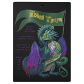 Wisdom uit een draak klembord (Achterkant)