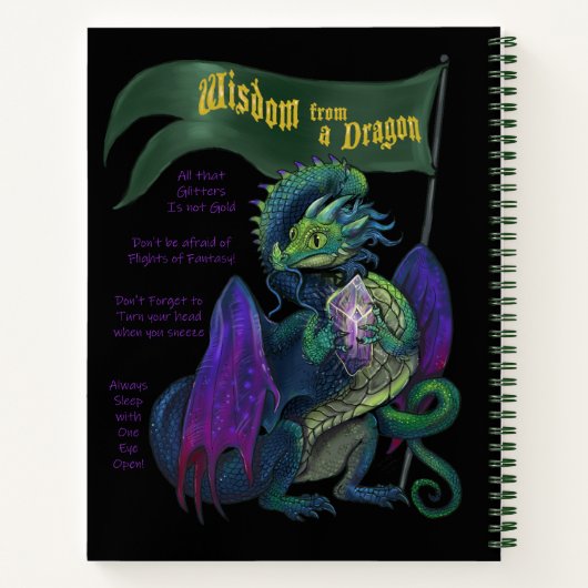 Wisdom uit een draak notitieboek (Achterkant)
