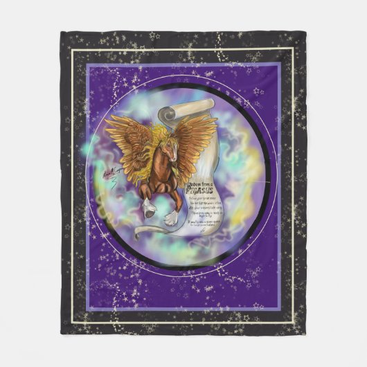 Wisdom uit een Pegasus Fleece Deken (Voorkant)