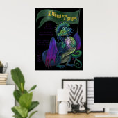 Wisdom uit een Poster Dragon afdrukken (Thuiskantoor)
