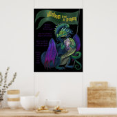 Wisdom uit een Poster Dragon afdrukken (Keuken)