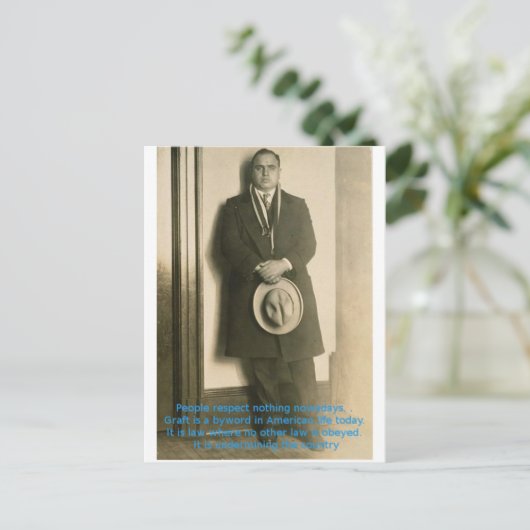 Wisdom van Al Capone? Briefkaart (Staand voorkant)