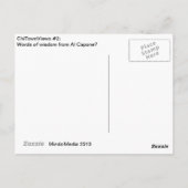 Wisdom van Al Capone? Briefkaart (Achterkant)