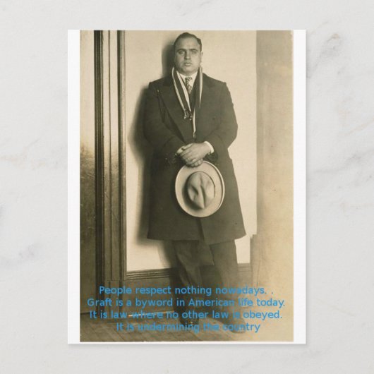 Wisdom van Al Capone? Briefkaart (Voorkant)