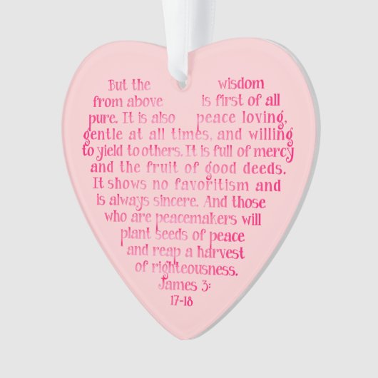 Wisdom van bovenstaande gepersonaliseerde scriptve ornament (voorkant)