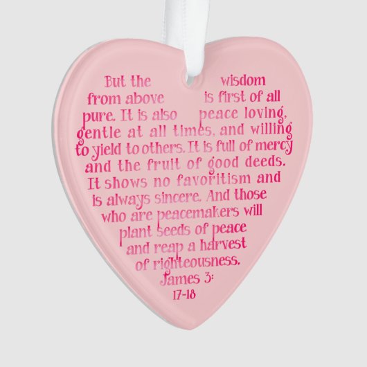 Wisdom van bovenstaande gepersonaliseerde scriptve ornament (voorkant)