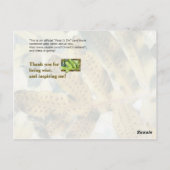 Wisdom van de Heer Briefkaart (Achterkant)