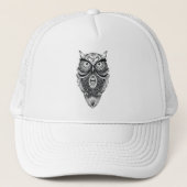 Wisdom van de Owl King Trucker Pet (Voorkant)