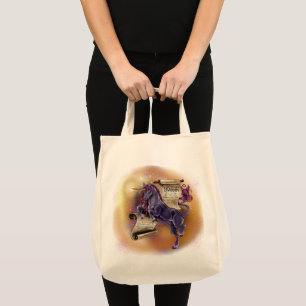 Wisdom van een Unicorn shopping tas