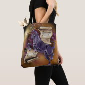 Wisdom van een Unicorn Tote Bag (Dichtbij)