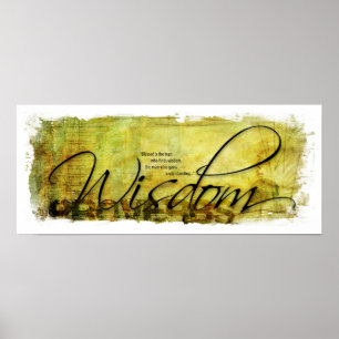 Wisdom van het Poster Proverbs