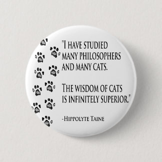 Wisdom van katten ronde button 5,7 cm
