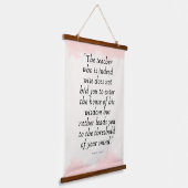 Wisdom van leraren Kahlil Gibran Quote Wall Art Hangend Wandkleed (Gebogen)