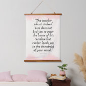 Wisdom van leraren Kahlil Gibran Quote Wall Art Hangend Wandkleed (Slaapkamer)
