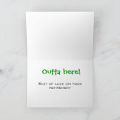 Wisdom verwelkomt je pensioenkaart kaart (Binnen)