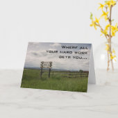 Wisdom verwelkomt je pensioenkaart kaart (Gele Bloem)