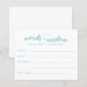 Wisdom voor nieuw ouderlijk Baby shower (Voorkant / Achterkant)