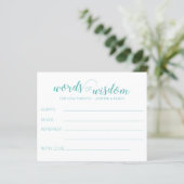 Wisdom voor nieuw ouderlijk Baby shower (Staand voorkant)