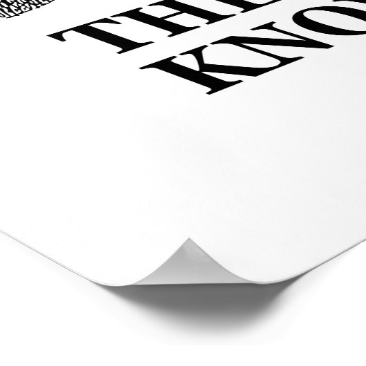 Wisdom weet dat je niets weet - SOCRATES Poster (Hoek)