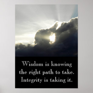 Wisdom weet - kunstdrukken poster