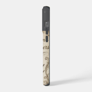 "Wisdom Whispers" Vintage Donkere Academische Esth iPhone 15 Pro Case