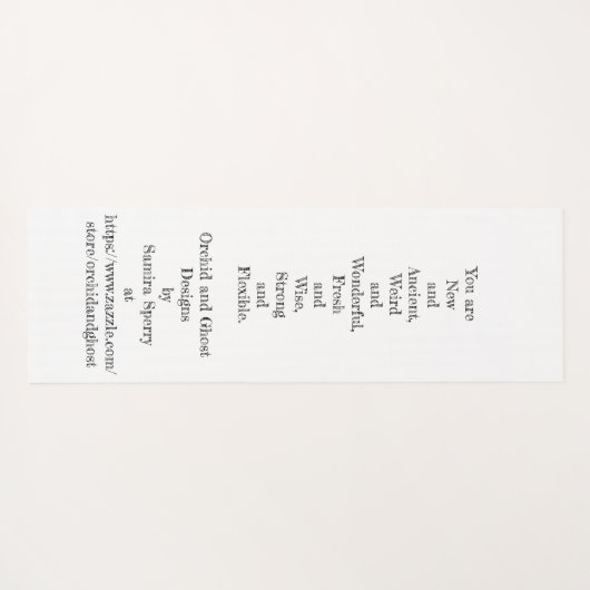 Wisdom Yoga Mat van Orchid en Ghost (Achterkant (horizontaal))