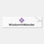 WisdomInWander-Bumpersticker Bumpersticker (Voorkant)