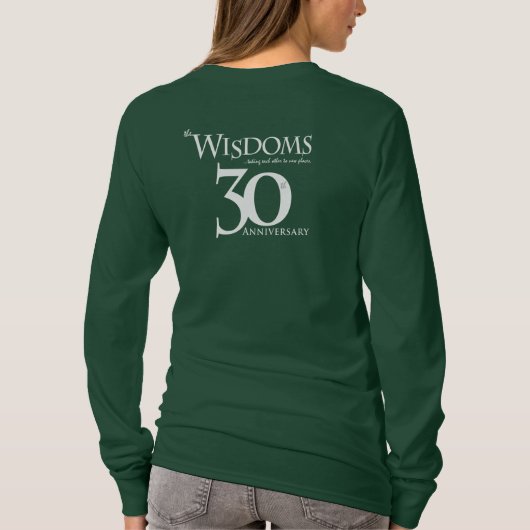 Wisdoms Crew, lange mouwen, T-shirt (Achterkant)