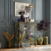 Wisdom's Muse Deep Purple Iris Gold Sage Garden Tissuepapier