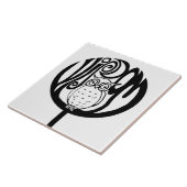 Wisdouil in een boom tegeltje (Zijkant)