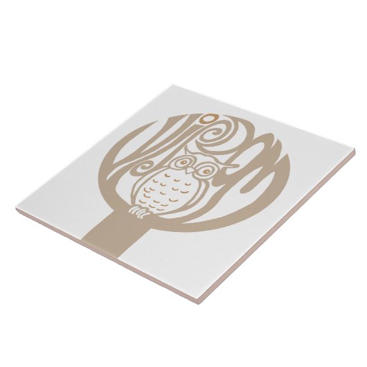 Wisdouil in een boom tegeltje (Zijkant)