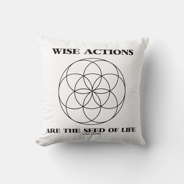 Wise-acties zijn het zaadje van de saaie Geometrie Kussen (Voorkant)