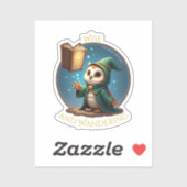 Wise and Wandering - Wizard Owl Sticker (Vel)