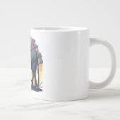 Wise and Wild – Retro Olifantenfamilie Zonsonderga Grote Koffiekop (Rechts)