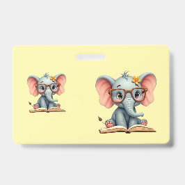 Wise Baby Elephant Badge