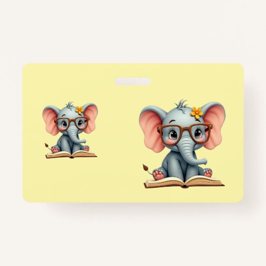 Wise Baby Elephant Badge (Voorkant)
