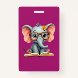 Wise Baby Elephant Badge