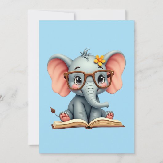 Wise Baby Elephant Kaart (Voorkant)