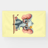 Wise Baby Elephant Spandoek (Horizontaal)