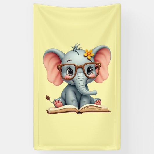 Wise Baby Elephant Spandoek (Verticaal)