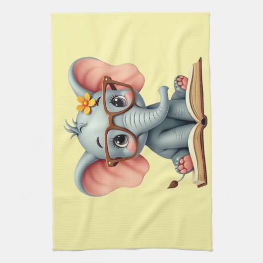 Wise Baby Elephant Theedoek (Verticaal)