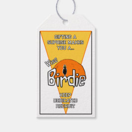 Wise birdie cadeaulabel