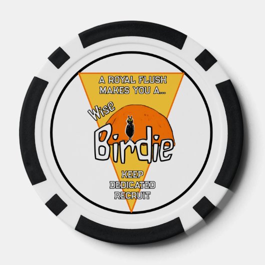 Wise birdie poker chips (Achterkant)