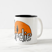 Wise birdie tweekleurige koffiemok (Voorkant rechts)