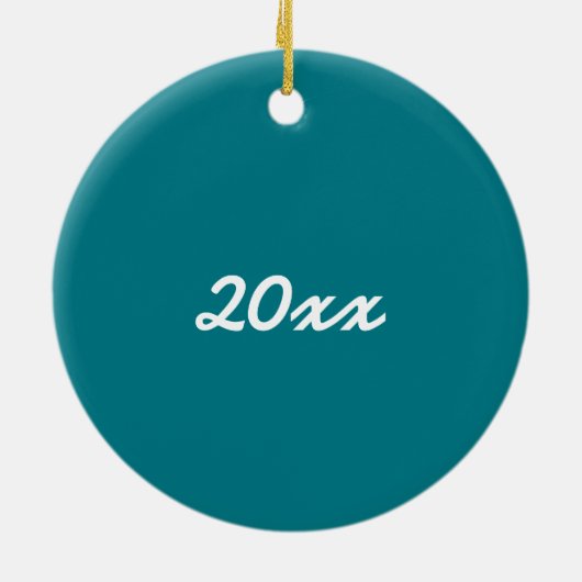 Wise Brown Blue Barn Owl Bird Animal Birdwatch Keramisch Ornament (Achterkant)