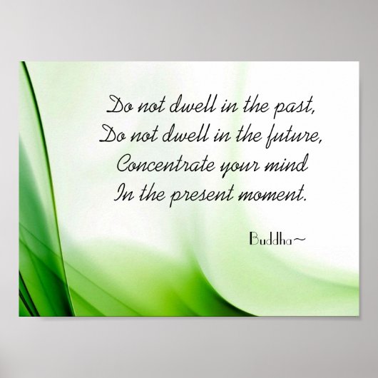 Wise Buddha Quote Abstract Poster (Voorkant)