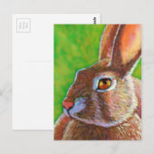 Wise Bunny Briefkaart (Voorkant / Achterkant)